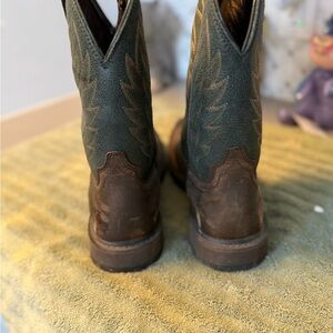 Green and Brown Western Boots